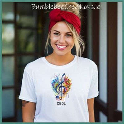 Organic Cotton Music Note Tshirt
